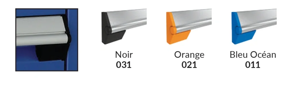 Couleurs standard produits Rousseau métal Pedlex produits de rangement Embouts de poignée - Pedlex Couleurs standard produits Rousseau métal Pedlex produits de rangement Embouts de poignée