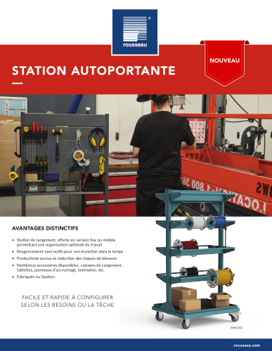 Station-autoportante-V05-FE25F-Pedlex-Rousseau-catalogue-brochure - Pedlex