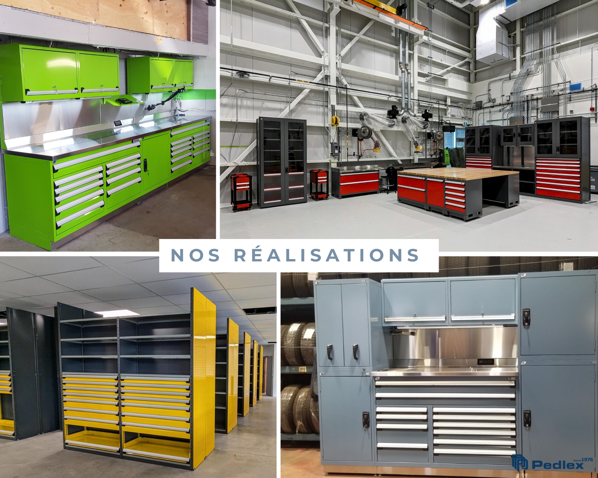 Projets recents Pedlex Solutions Adaptées rangement entreposage manutention optimisation d'espace