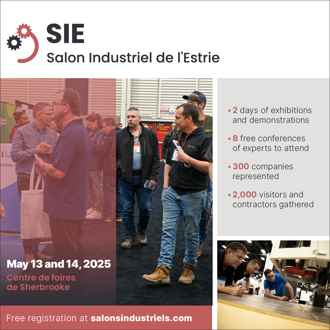 Kiosque Pedlex au salon industriel du centre du quebec a Drummondville avril 2024 - Pedlex salon industriel de l'Estrie 13 et 14 mai 2025 centre de foires de sherbrooke kiosque 605 Pedlex 1080x1080-en