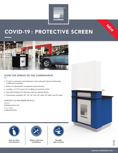 Brochure Covid 19 Protection screen V23-JN20A Pedlex Rousseau metal brochure catalogue